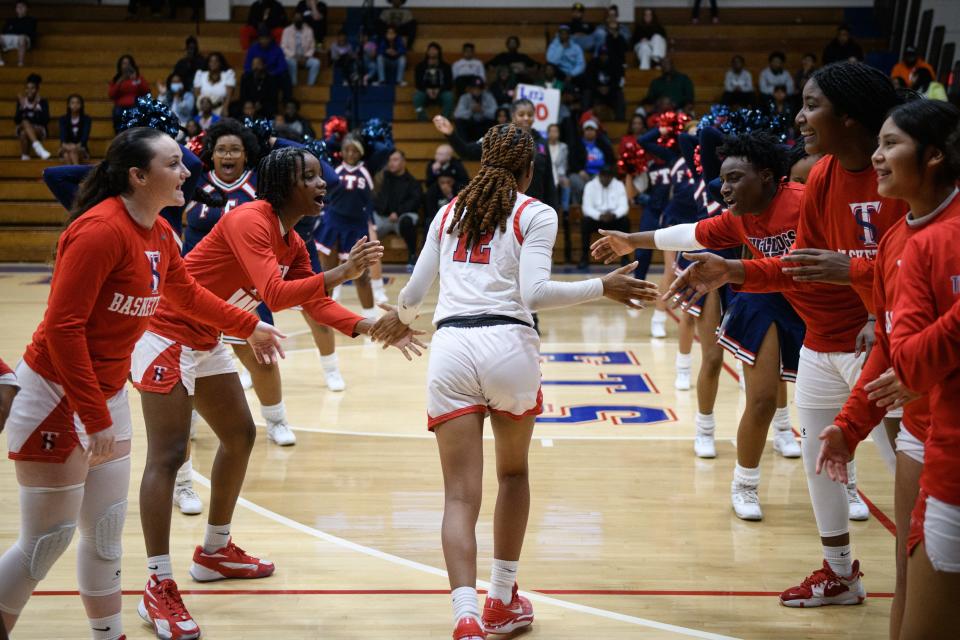 Terry Sanford takes on E.E. Smith in the AAC championship game Friday, Feb. 23, 2023, at Terry Sanford High School.