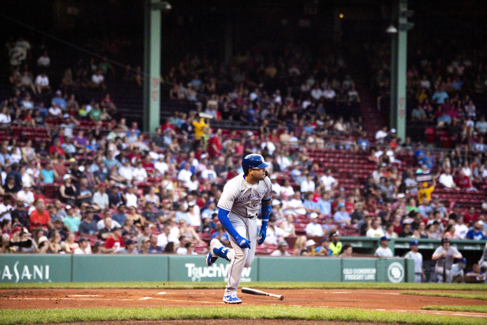 生涯大聯盟首戰面對波士頓紅襪，Emmanuel Rivera繳出4支2成績。(Photo by Billie Weiss/Boston Red Sox/Getty Images)