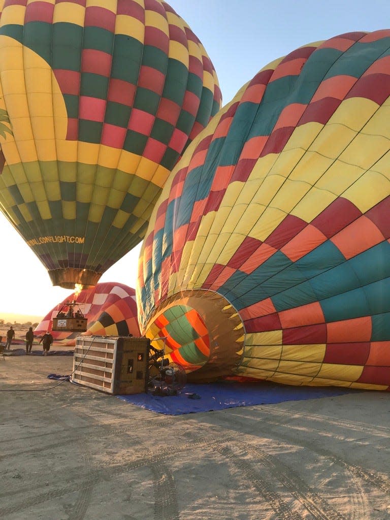 There are several vendors that offer hot air balloon rides in the Coachella Valley.