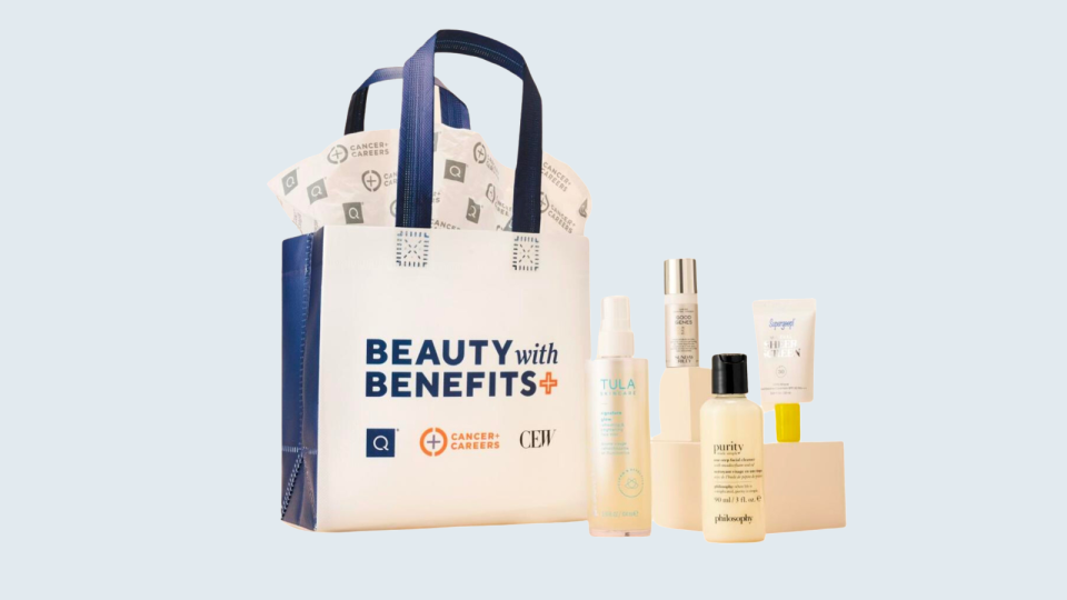 A free gift bag (one per customer) is included with every Beauty with Benefits purchase.