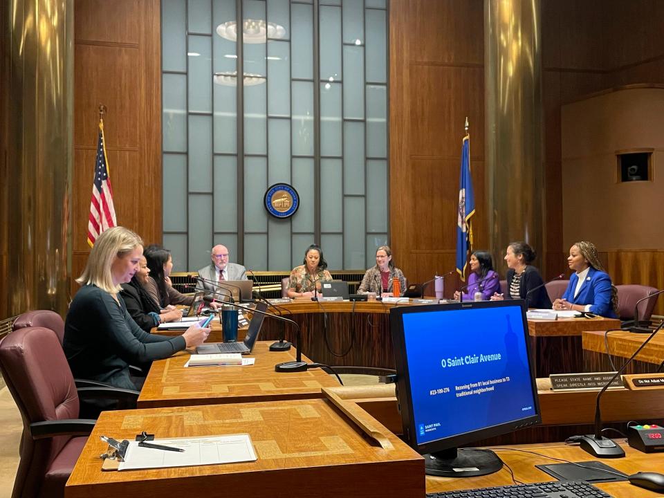 Members of the St. Paul City Council hold their first meeting on Wednesday, Jan. 10, 2024, in St. Paul, Minn. Experts who track women in politics say St. Paul, with a population of about 300,000 people, is the first large U.S. city they know of with an all-female city council.