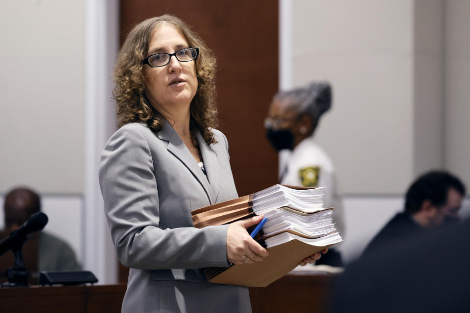 Tamara Curtis at the Broward County Courthouse in Fort Lauderdale, Fla (Carline Jean / South Florida Sun-Sentinel via AP file )