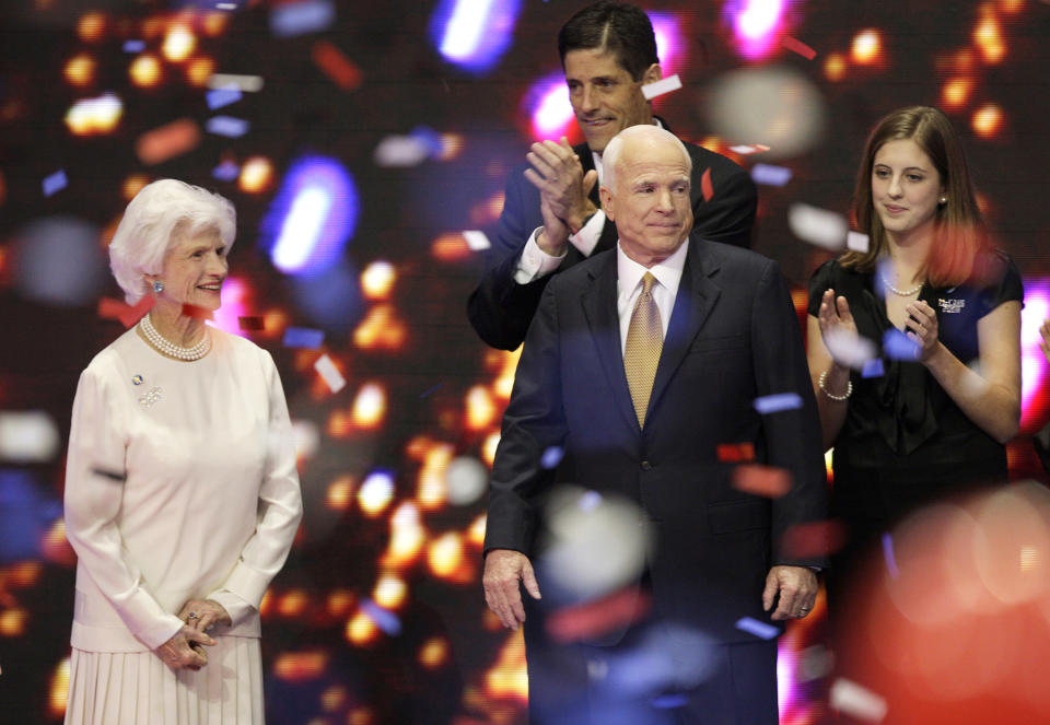 John McCain, Roberta McCain (Ron Edmonds / AP file)