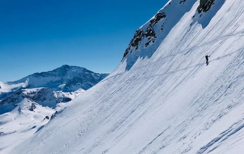 deserted slopes