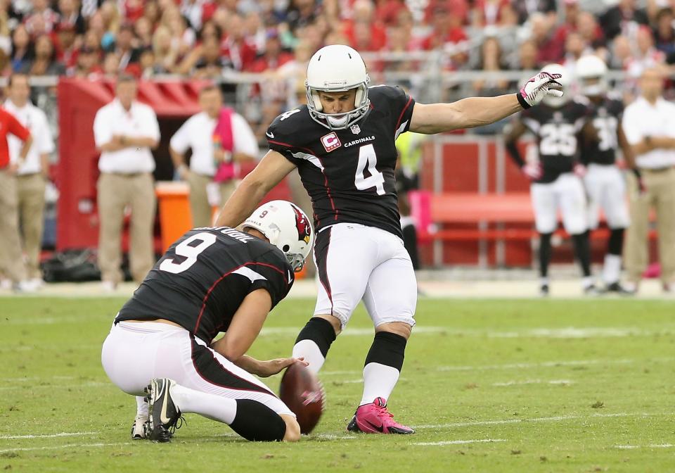 Jay Feely is much better at kicking field goals than describing them. (Getty Images)