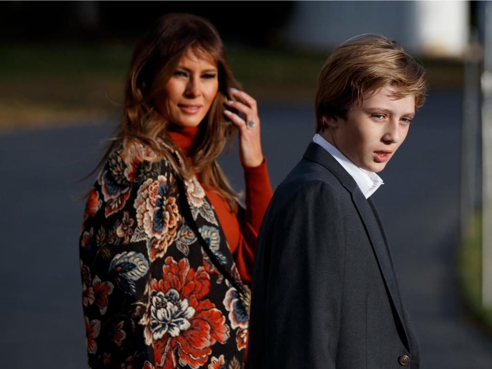 melania trump barron trump