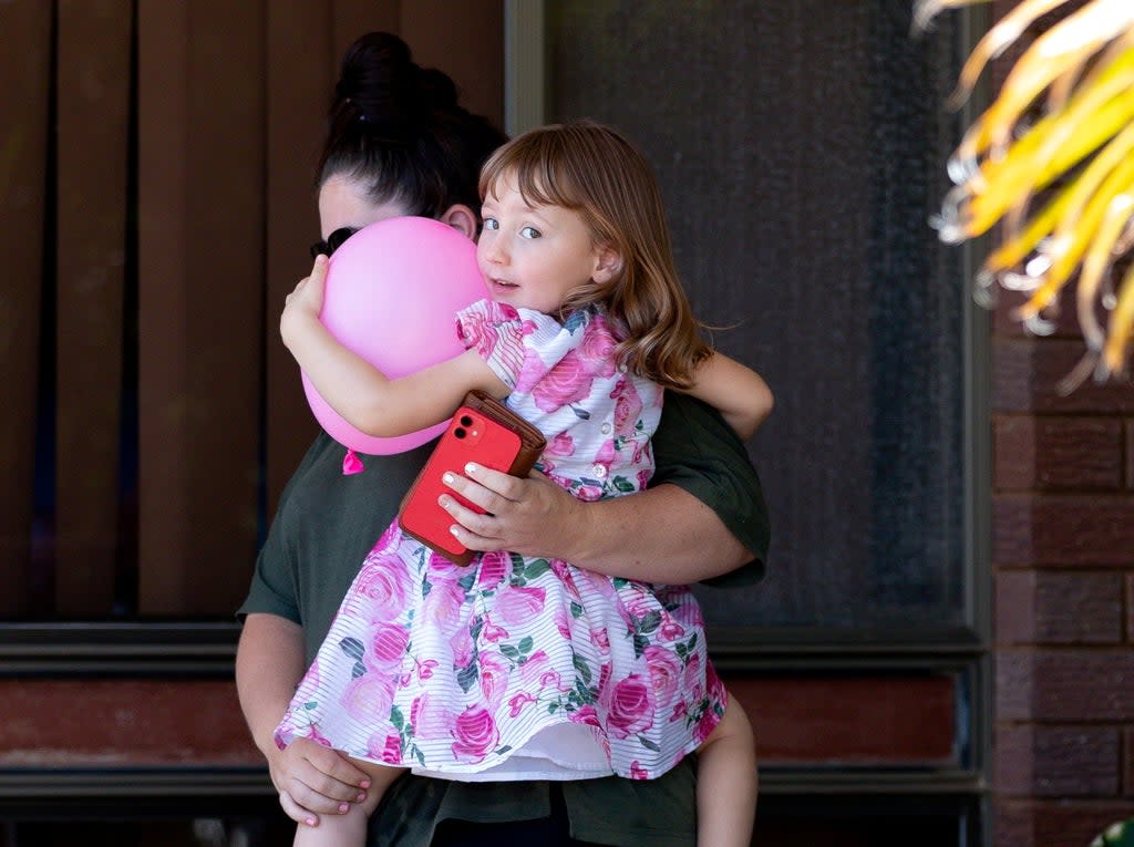 Toddler Cleo Smith was missing for 18 days from her family’s tent coastal campsite in western Australia in October last year (Richard Wainwright via Reuters)