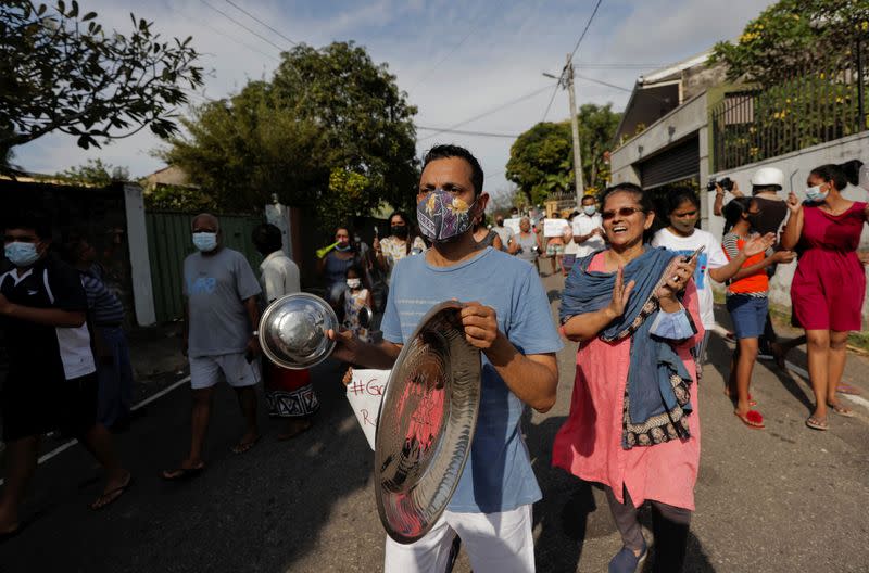 Social media platforms blocked in Sri Lanka amid curfew, opposition protest