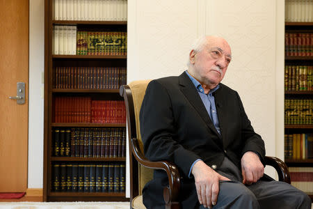 FILE PHOTO: U.S.-based Turkish cleric Fethullah Gulen at his home in Saylorsburg, Pennsylvania, U.S. July 10, 2017. REUTERS/Charles Mostoller