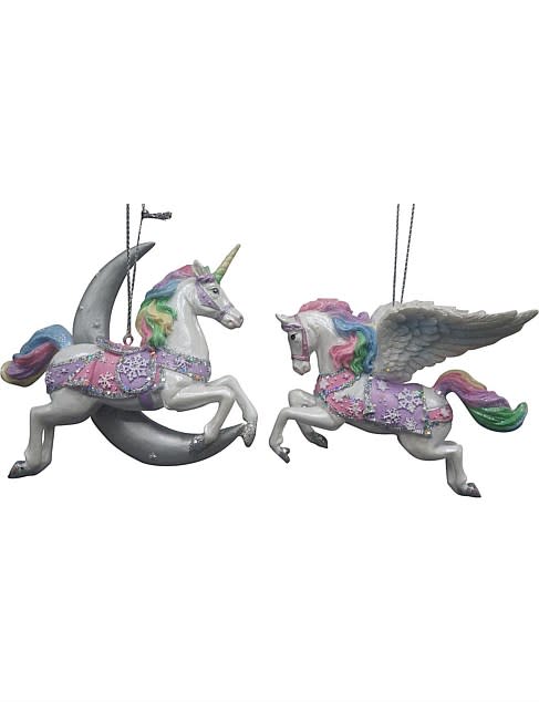 David Jones pastel unicorn ornaments, $12.95. Photo: David Jones.