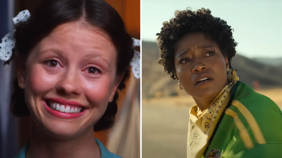 (Left to right): Mia Goth in “Pearl” and Keke Palmer in “Nope” - Credit: Everett Collection