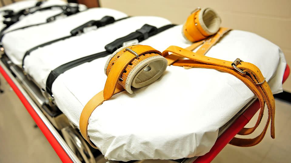 A lethal injection bed in the execution chamber at Riverbend Maximum Security Institution in Nashville. - Jae S. Lee/The Tennessean/USA Today Network