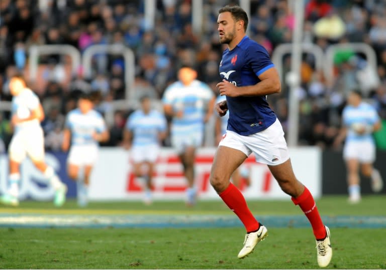 Le joueur français de rugby Melvyn Jaminet lors d'un test match contre l'Argentine à Mendoza, le 6 juillet 2024 en Argentine (Andres Larrovere)