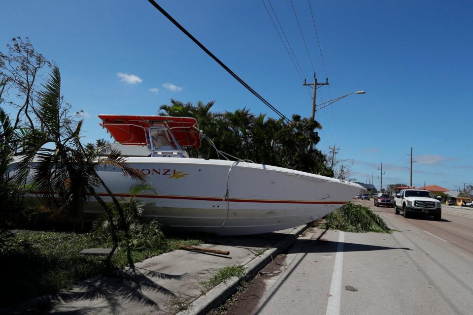 The city of Cape Coral showed major signs of damage after strong winds and flood waters as a result of Hurricane Ian impacted areas of the city on Thursday September 29, 2022.The city of Cape Coral showed major signs of damage after strong winds and flood waters as a result of Hurricane Ian impacted areas of the city on Thursday September 29, 2022.