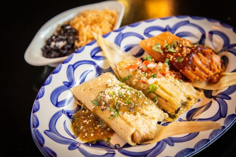 A trio of tamales at Barrio Queen. The restaurant has multiple locations around the valley including Tempe, Gilbert, Scottsdale and Phoenix.