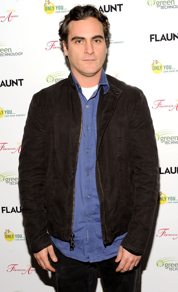 Joaquin Phoenix Flaunt Magazine Launch Party