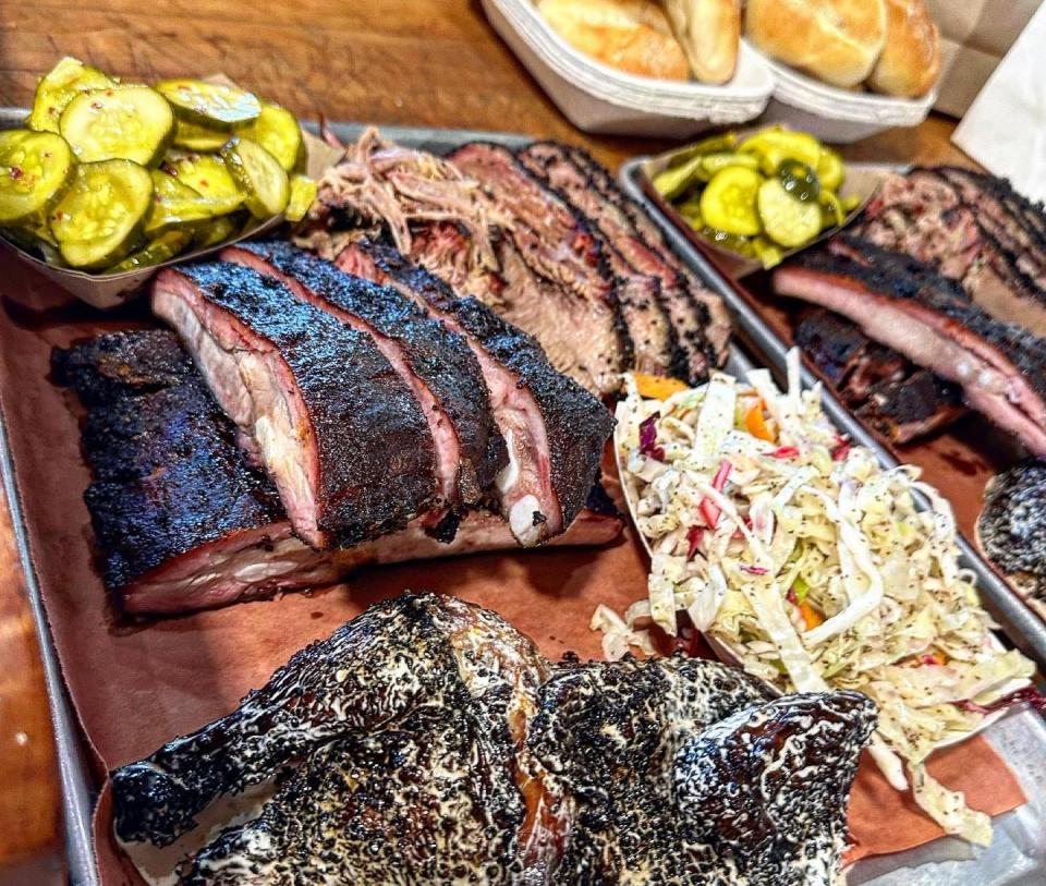 BBQ Platter at Red White & Cue Smokehouse