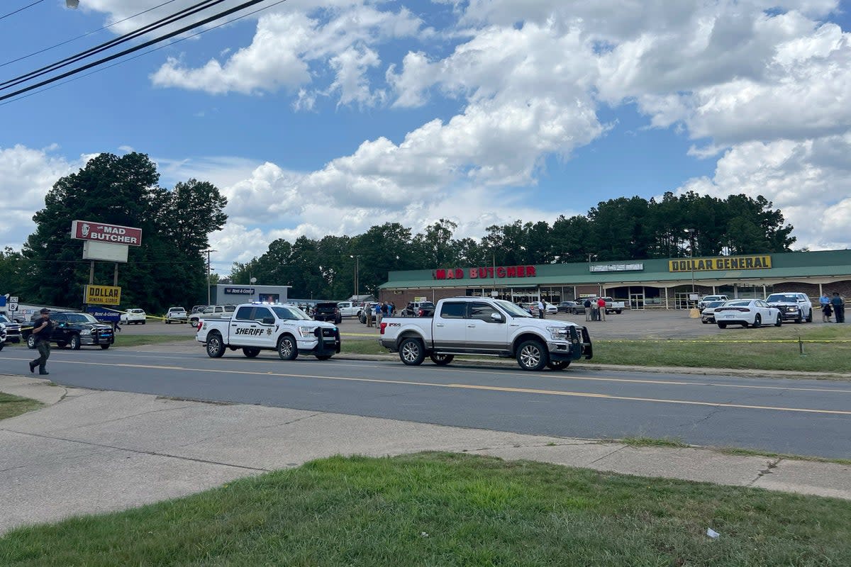 Three people were killed and six were hurt in a shooting at a Fordyce, Arkansas, grocery store. A nearby owner recalled the moment gunfire began and families ran into his store for safety. (AP)