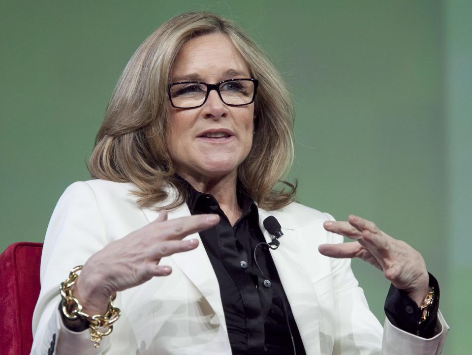 <p>No. 13: Angela Ahrendts, SVP, Retail, Apple<br>The former Burberry head was poached by Tim Cook to join Apple in 2014, and the 51-year-old is responsible for the tech giant’s largest store redesign in 15 years, <em>Fortune</em> reports. She’s Apple’s highest-ranking woman and oversees 60,000 retail employees and shapes the experience of over 1 million daily in-store shoppers.<br>Company Financials (2016, or most recently completed fiscal year)<br>Revenues ($M) 215639<br>Profits ($M) 45687<br>Market Value as of 9/14/17 ($M) 817552.3<br>(Canadian Press) </p>