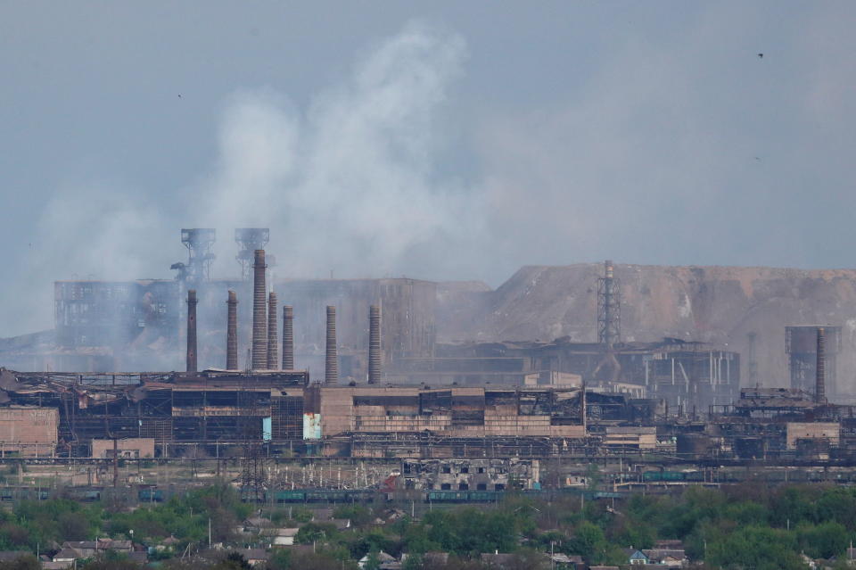 Das umkämpfte Werk Azovstal. (Bild: REUTERS/Alexander Ermochenko)