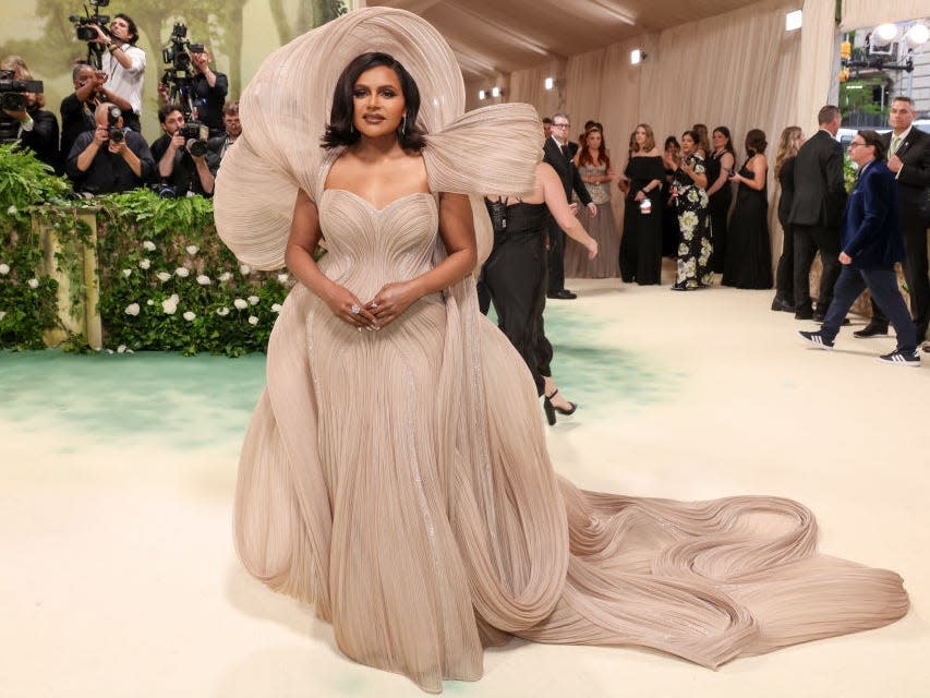Mindy Kaling attends the 2024 Met Gala.