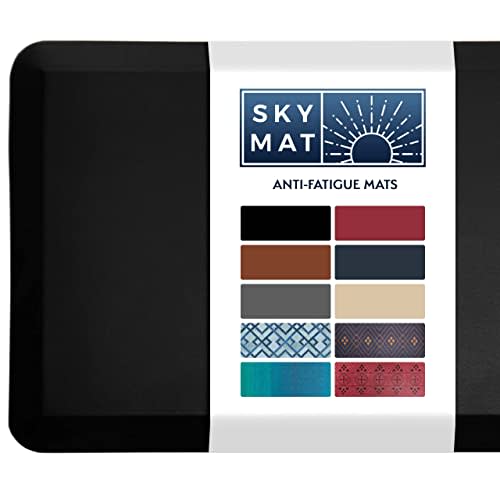 Sky Solutions Anti Fatigue Mat - Cushioned 3/4 Inch Comfort Floor Mats for Kitchen, Office & Ga…