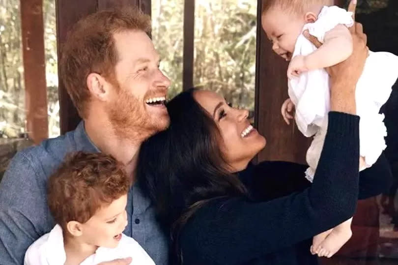 The first picture of the Duke and Duchess of Sussex's daughter Lilibet