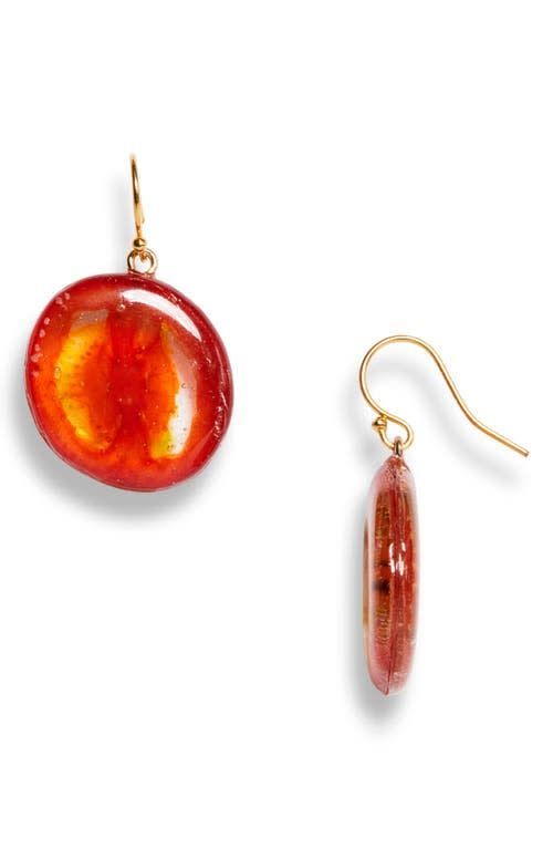 5) Red Tomato Drop Earrings