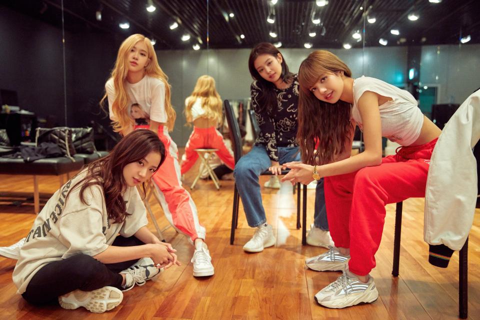 Jisoo (from left), Rosé, Jennie and Lisa comprise the K-pop girl group at the center of the documentary "Blackpink: Light Up the Sky."