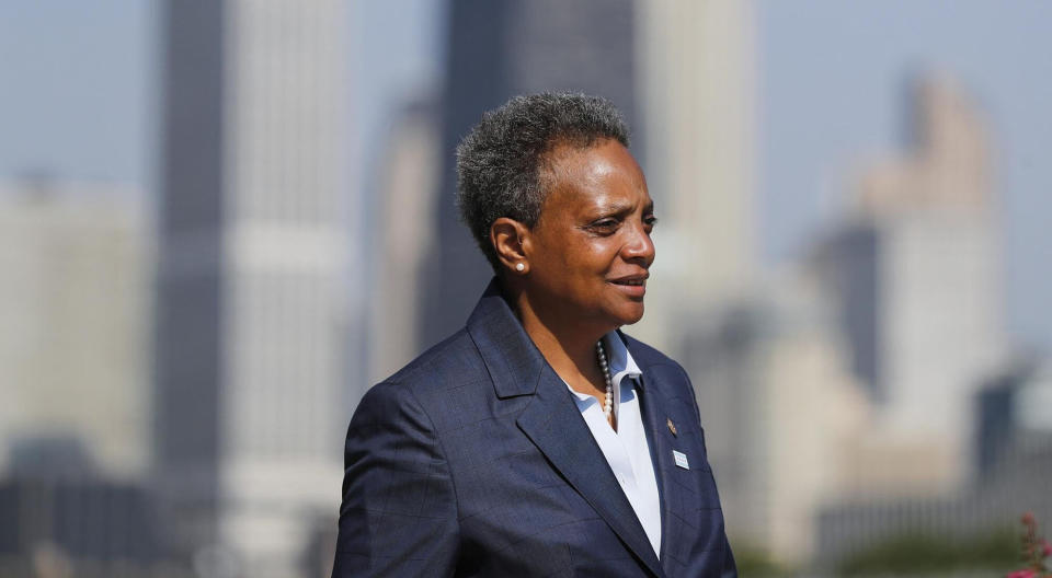 Mayor Lori Lightfoot has been criticized over the zoning regulations connected to new recreational marijuana law.<br />s (Photo: Jose M. Osorio/Chicago Tribune via Getty Images)