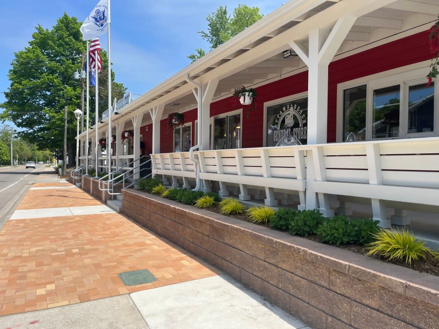 The rebuilt Ottawa Beach General Store near the Holland State Park. (May 22, 2024)