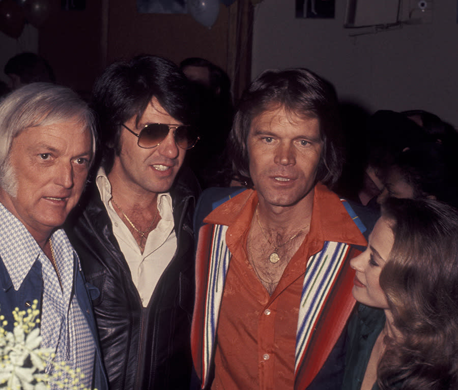 Glen Campbell attends a Capitol Records party Feb. 7, 1977.