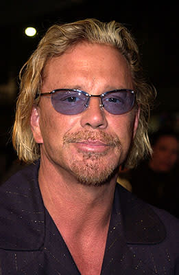 Mickey Rourke at the Los Angeles premiere of Warner Brothers' The Pledge