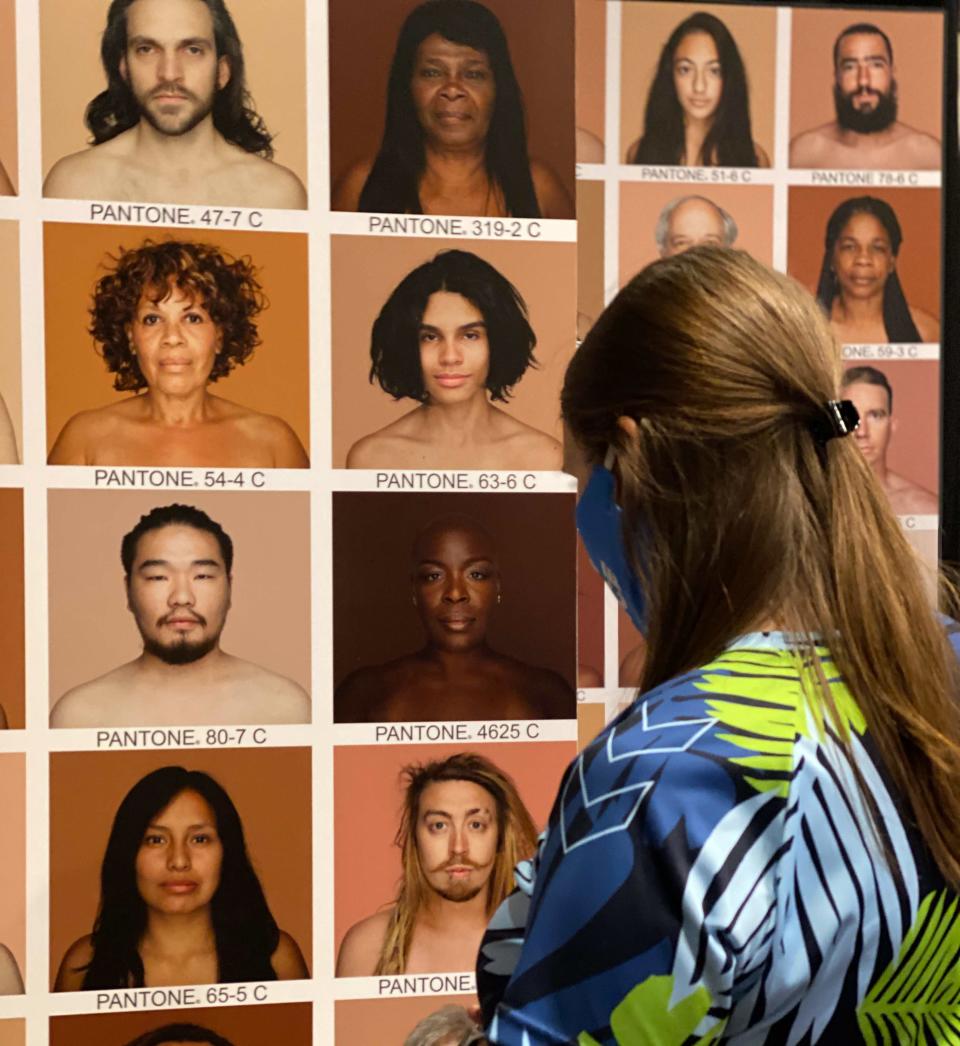 “The Bias Inside Us” features Spanish photographer Angélica Dass’ Humanae project, which reflects on the color of skin that challenges the concept of race. Photo by Science Museum of Minnesota.