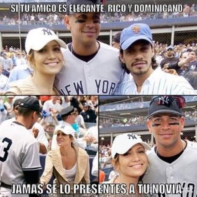 meme JLo y ARod