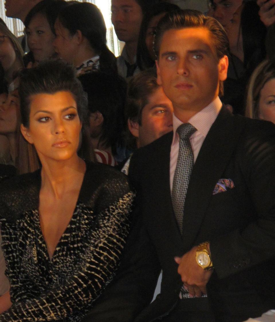 Kourtney Kardashian and Scott Disick at an event