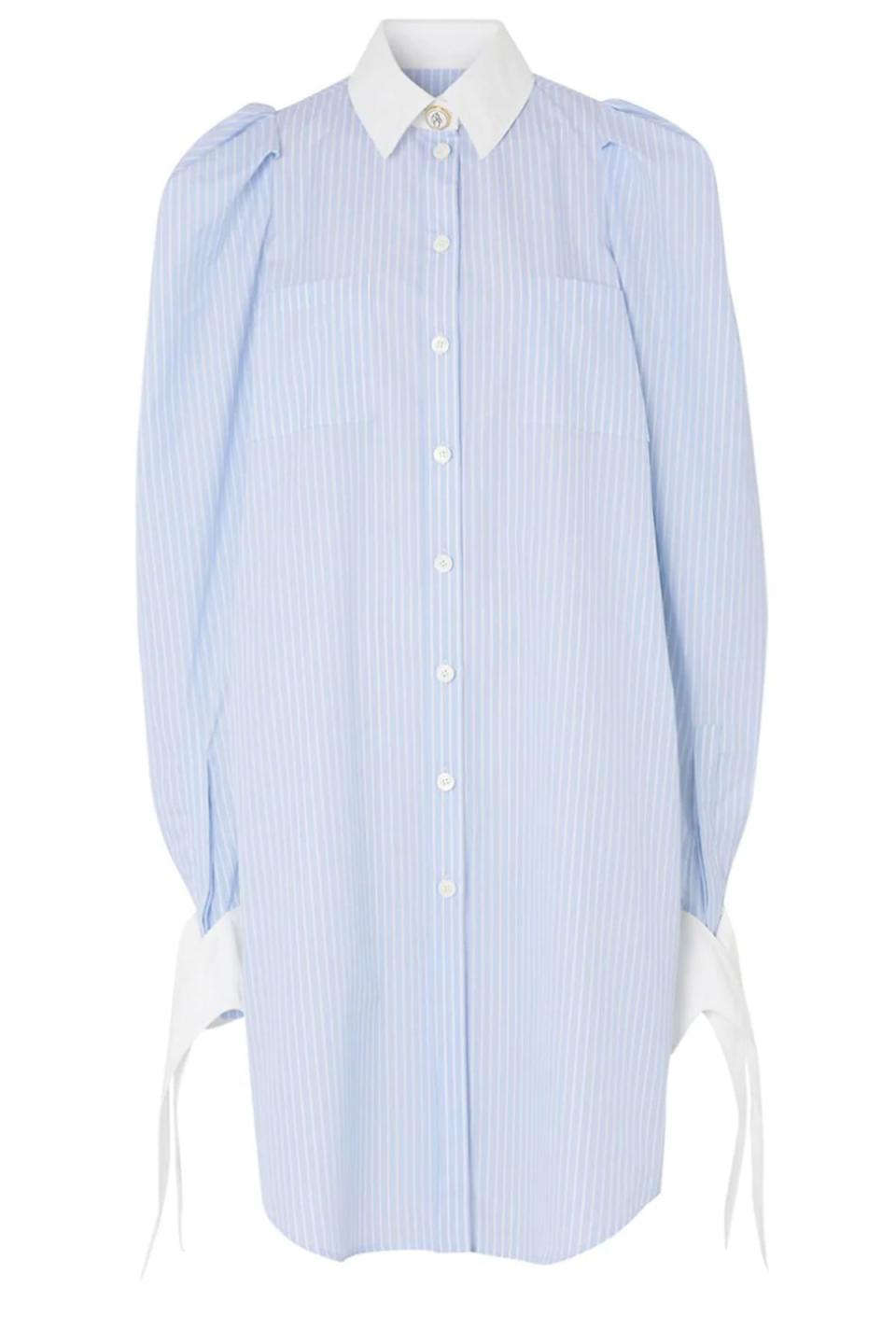 Pinstripe Shirtdress