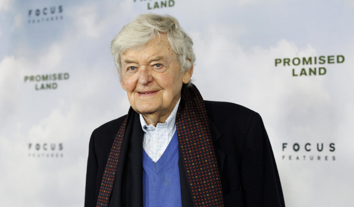 Cast member Hal Holbrook poses at the premiere of "Promised Land" at the Directors Guild of America (DGA) in Los Angeles, California December 6, 2012. The movie opens in the U.S. on January 4.   REUTERS/Mario Anzuoni (UNITED STATES - Tags: ENTERTAINMENT)