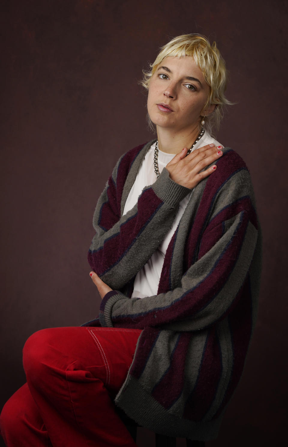 Singer/songwriter Caroline Rose poses for a portrait in Los Angeles on May 19, 2023, to promote her album “The Art of Forgetting." (AP Photo/Chris Pizzello)