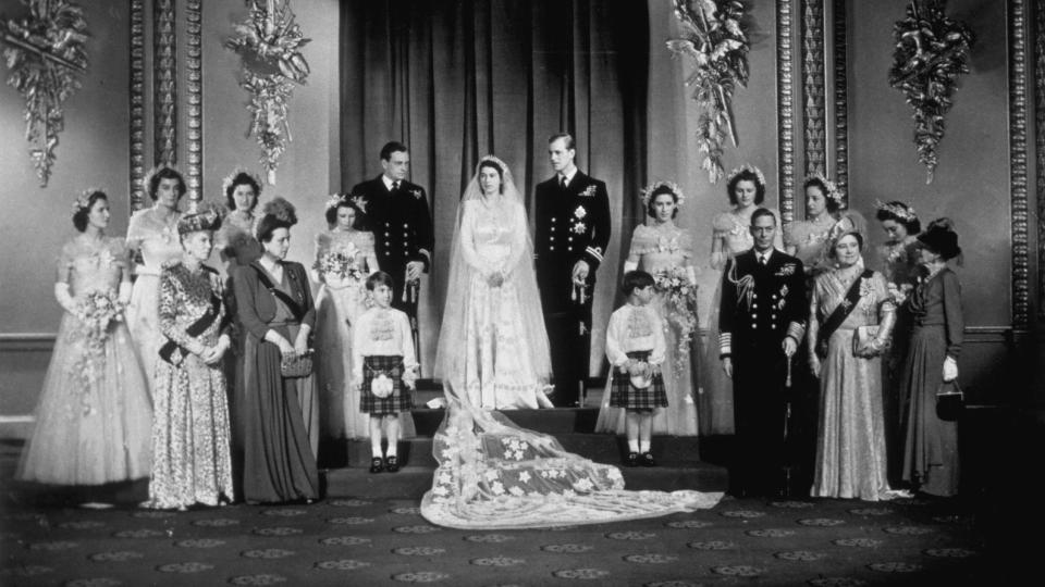 The Queen and Prince Philip's wedding portrait