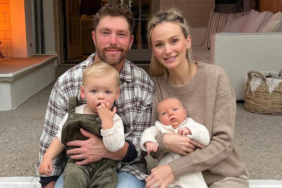 <p>Lauren Lane/Instagram</p> Lauren Bushnell, Chris Lane and their sons, Dutton and Baker