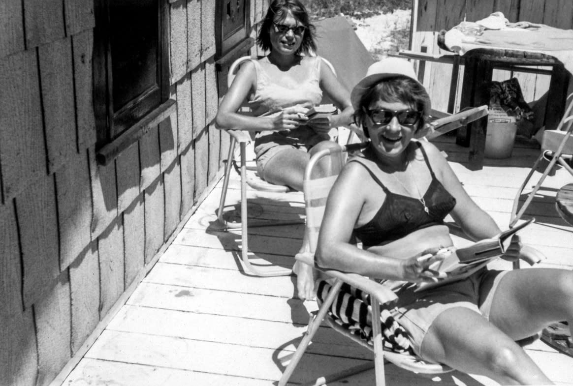 Maggie McCorkle and Audrey Hartmann in Cherry Grove, Calif., 1963. (Cherry Grove Archives Collection)