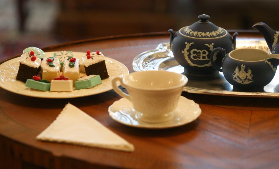 Tea appears ready to be served at Nemours Estate, the 77-room mansion and grounds in Rockland. The former DuPont home is adjacent to Nemours Children's Hospital.