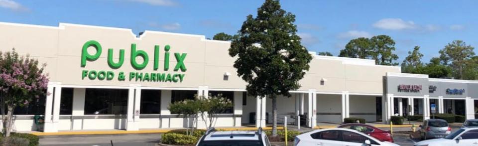 This is a photo on the website for The Jaffe Corp of the old Publix Food & Pharmacy store at The Shoppes at Beville Road in Daytona Beach that was built in 1986 and torn down in June 2022. Publix has built a bigger 47,240-square-foot store in its place that is set to open on June 29, 2023. The Jaffe Corp is the owner/developer of the 100,000-square-foot neighborhood shopping center on the corner of Beville Road and Clyde Morris Boulevard.