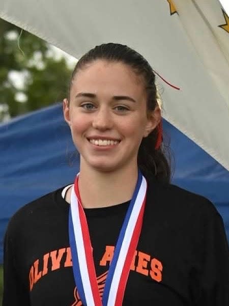 Katie Sobieraj of Oliver Ames has been named to The Patriot Ledger/Enterprise All-Scholastic Girls Cross Country Team.
