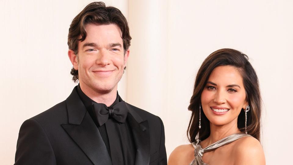 John Mulaney and Olivia Munn on the Oscars red carpet