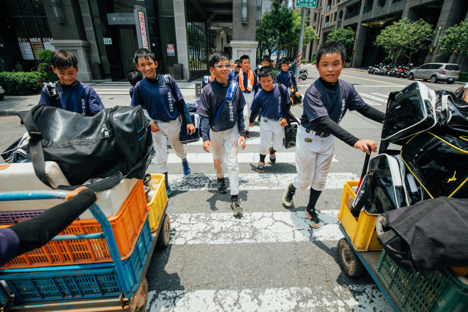 高雄市龍華國小棒球隊練球（攝影／余志偉）