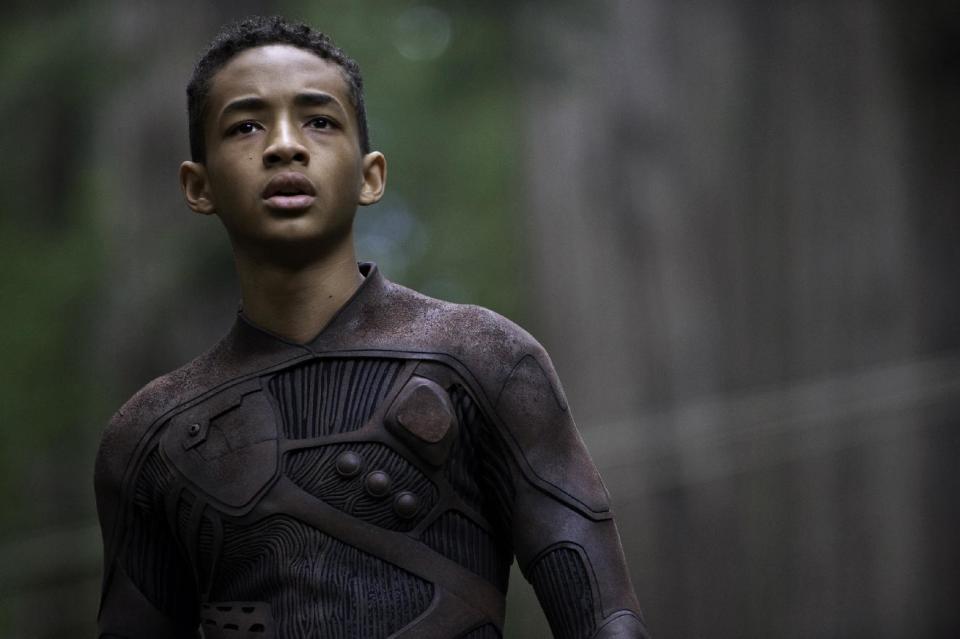 This film publicity image released by Sony - Columbia Pictures shows Jaden Smith in a scene from "After Earth." (AP Photo/Sony, Columbia Pictures, Claudette Barius)