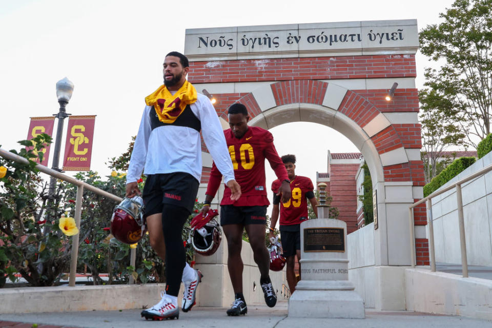 Caleb Williams, 2023 USC Practice