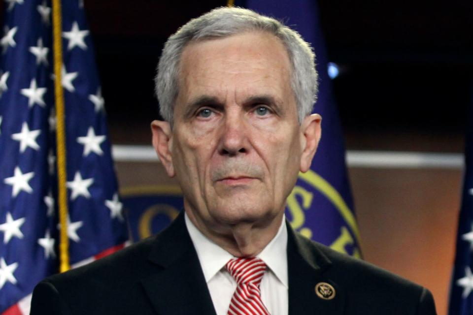 <p>Lauren Victoria Burke/AP</p> Rep. Lloyd Doggett was the first Democrat in Congress to call for Joe Biden to drop out of the 2024 presidential race